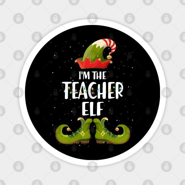 Im The Teacher Elf Christmas Magnet by intelus